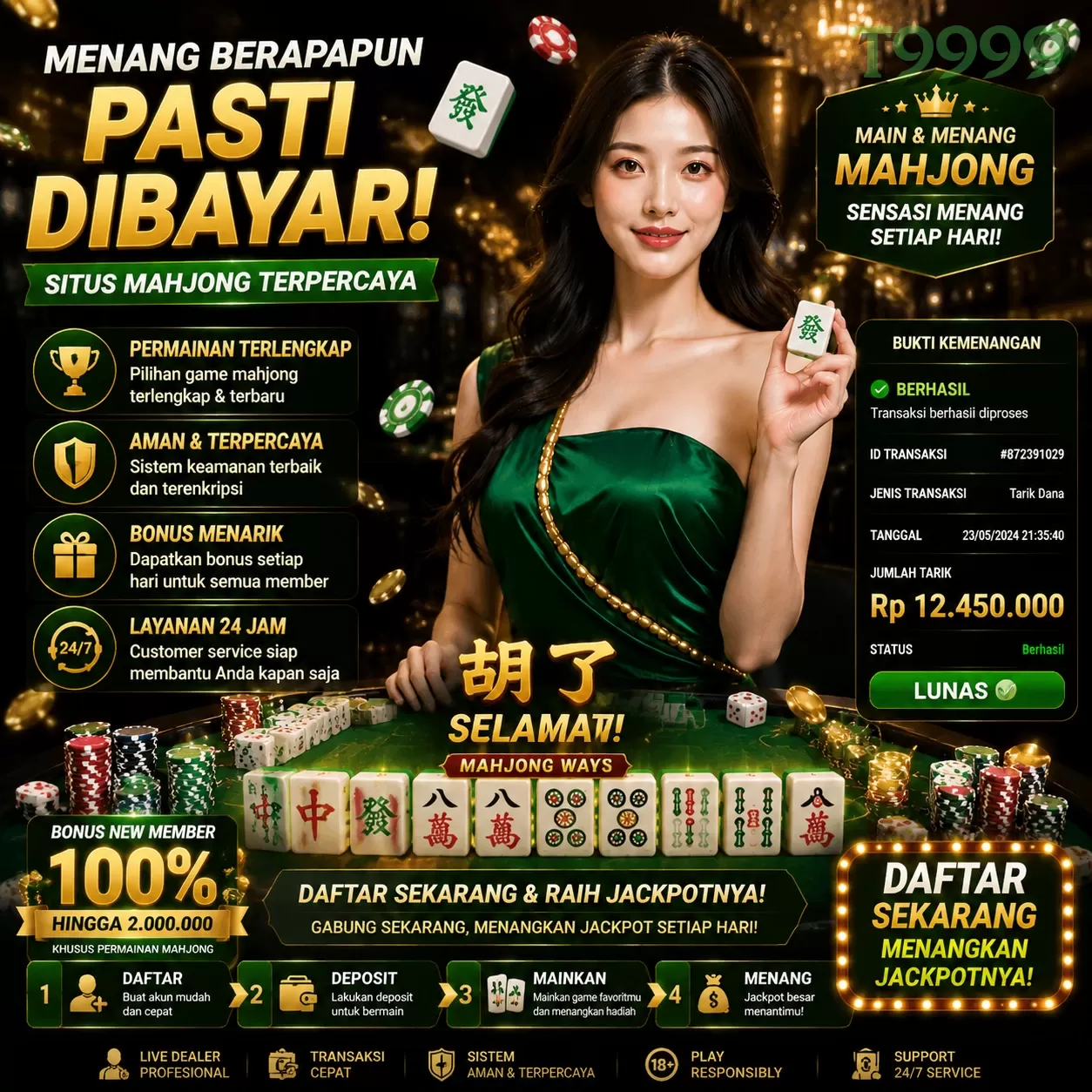 Cara Mendaftar dan Verifikasi Akun di t9999