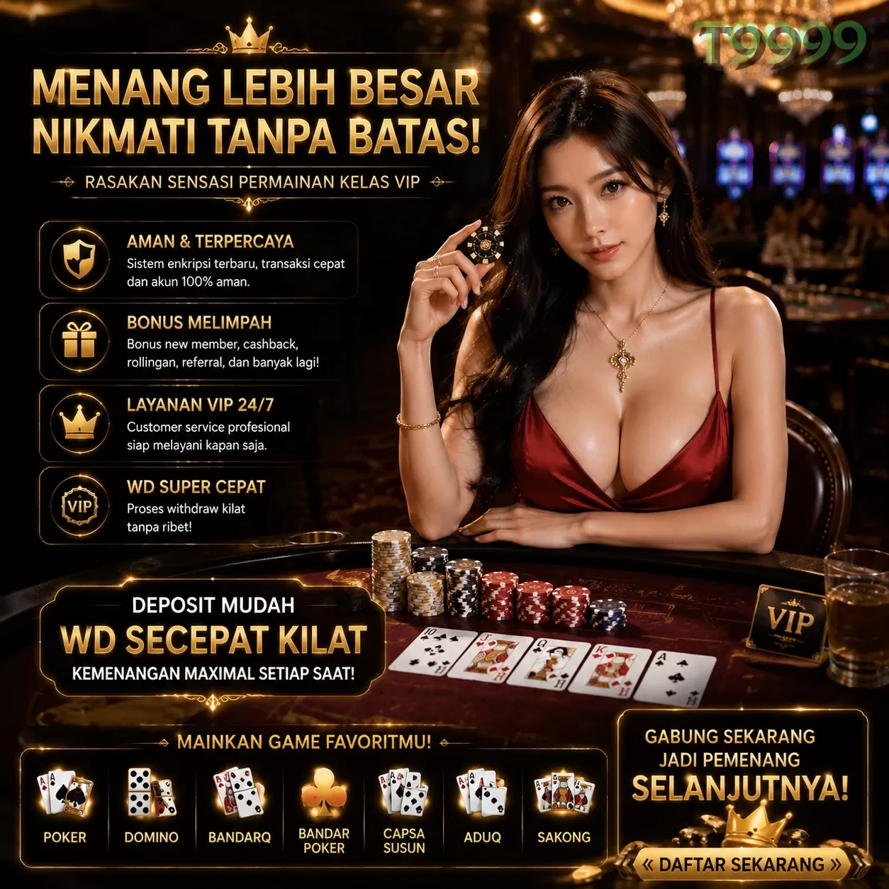 Berbagai Jenis Permainan yang Tersedia di t9999